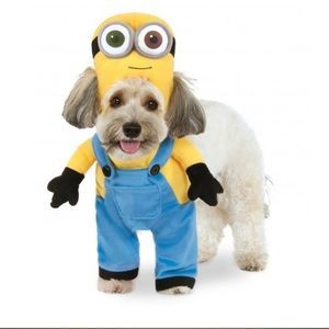 Walking minion dog costume
